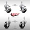 Service Caster 3 Inch SS Phenolic Wheel Swivel 10mm Threaded Stem Caster Brakes SCC, 2PK SCC-SSTS20S314-PHS-M1015-2-TLB-2 - alternate 2